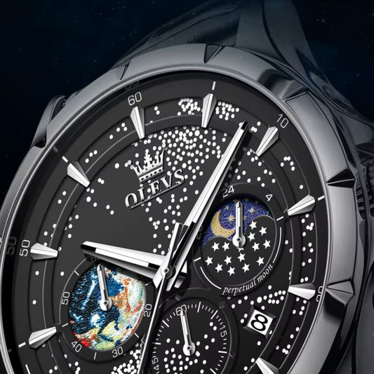 Orologio da Uomo OLEVS – Stile Classico, Quarzo, Cronografo Resistente