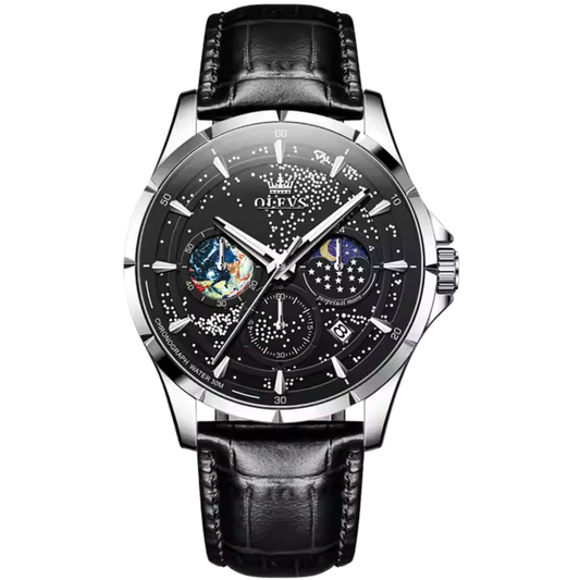 Orologio da Uomo OLEVS – Stile Classico, Quarzo, Cronografo Resistente