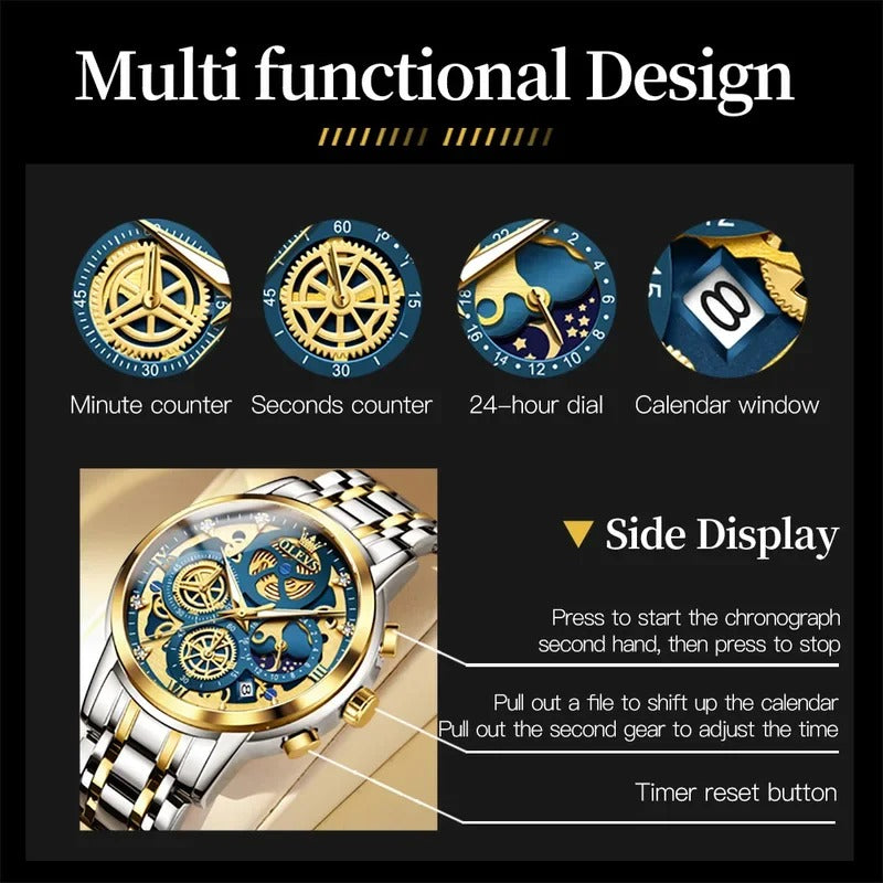 OLEVS Orologio Uomo – Stile Classico